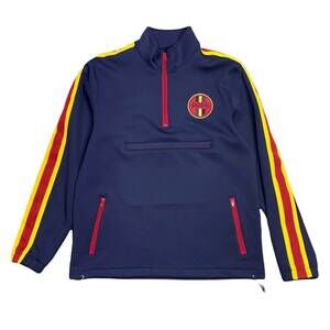 NEW PRPS men's track pullover jacket in navy